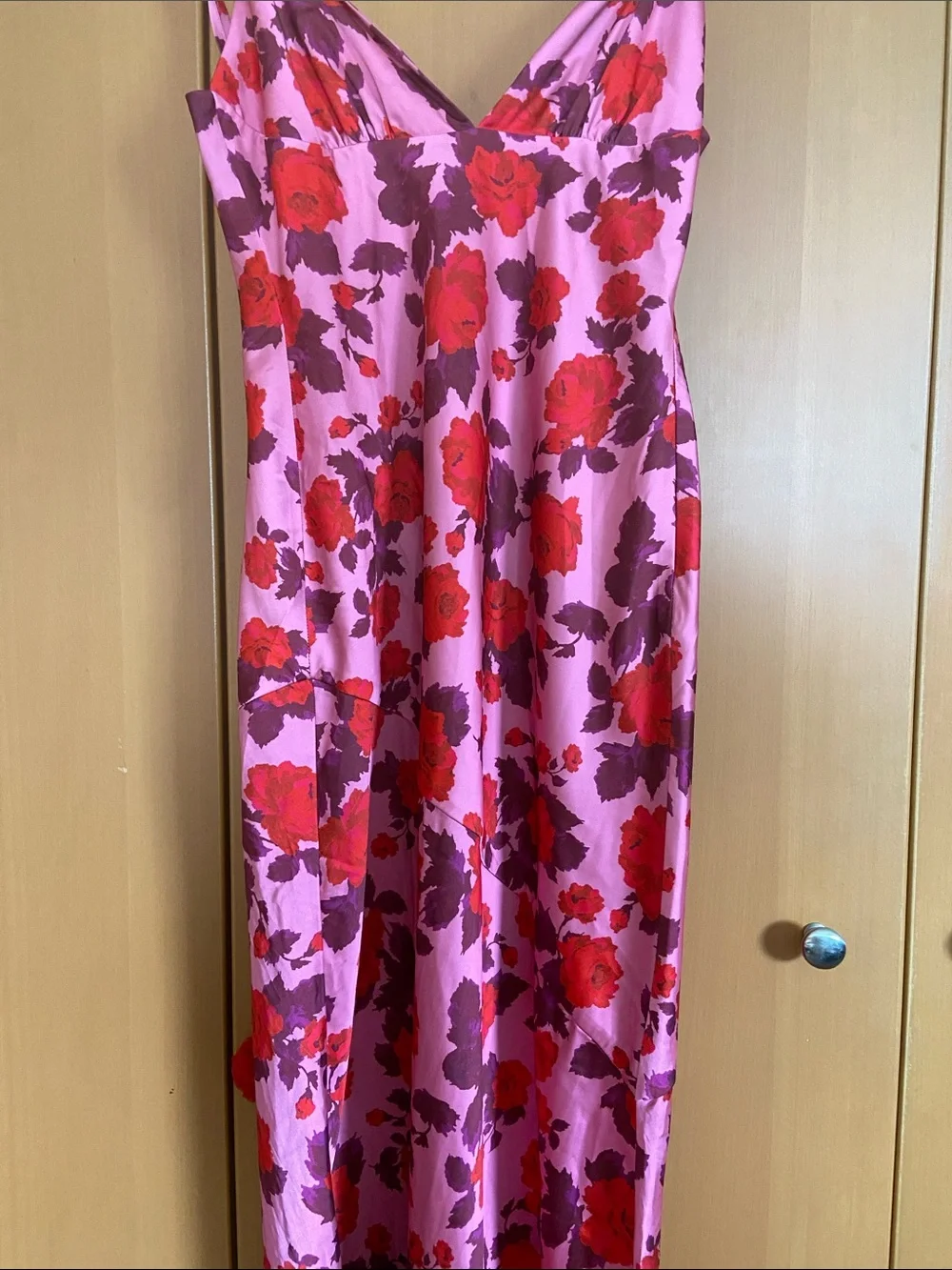 For Love & Lemons Huda Maxi Dress Pink Floral Size XS